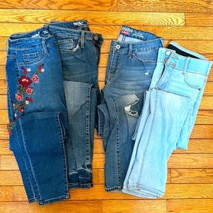4 Pair denim LOT • women’s size 6